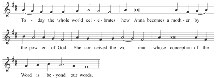 Kontakion of the Maternity of Anna