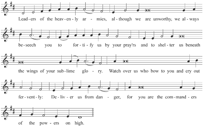 Troparion of the Holy Angels