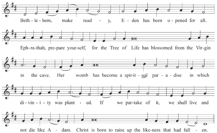 Pre-festive troparion of the Nativity