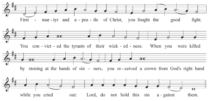 Troparion of Stephen, first martyr