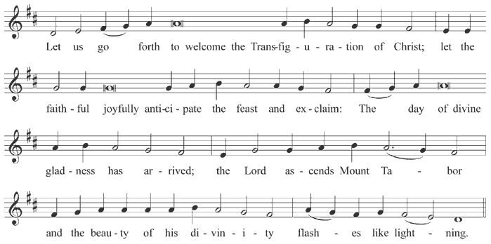 Pre-festive troparion of the Transfiguration